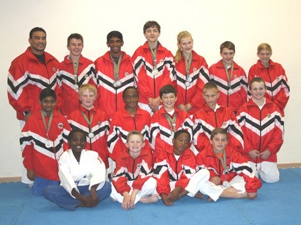 Sensei Basil Smith with his judoka of Tatami Judo Club.