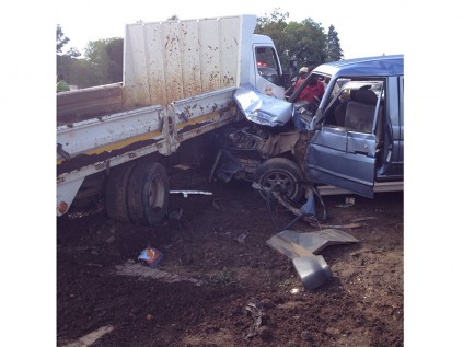 Seven people were injured in an accident involving a taxi, a truck and a cyclist on Witkoppen Road, Fourways, on 24 November