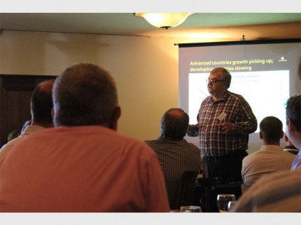 Speaker Mike Schüssler adresses the crowd at the Northcliff Investors Club seminar hosted by PSG Northcliff.